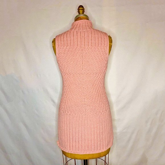Alice + Olivia High-Low Light Pink Sweater Tank - Picture 9 of 10